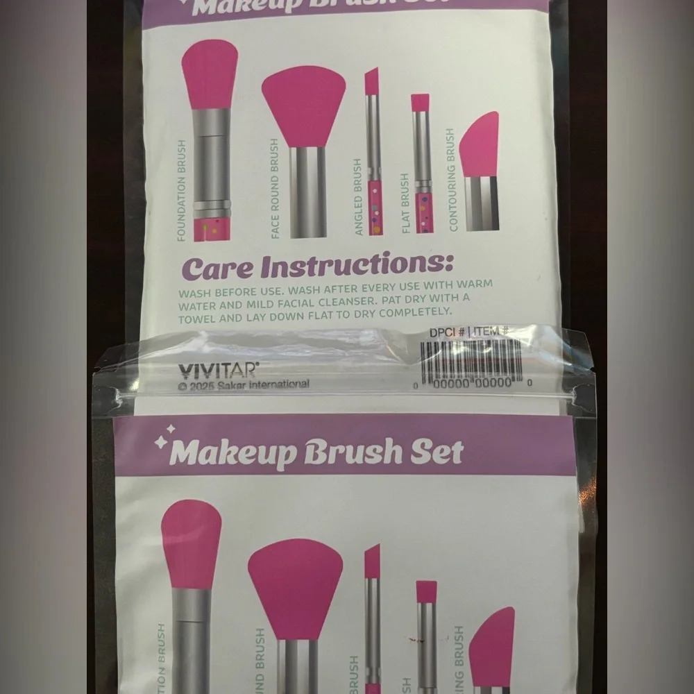 Pink Makeup Brush Set 2 pack